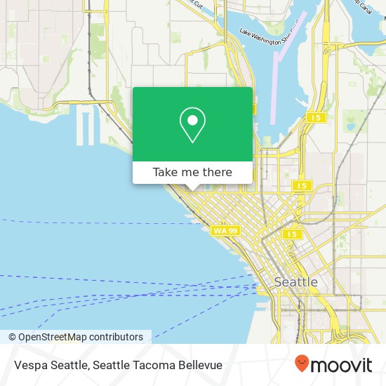 Mapa de Vespa Seattle