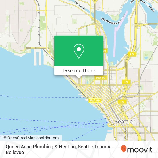 Queen Anne Plumbing & Heating map