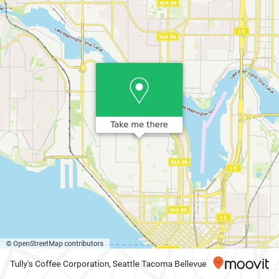 Mapa de Tully's Coffee Corporation