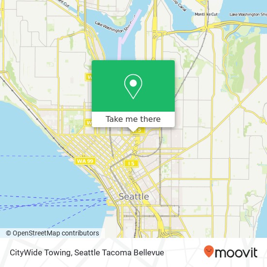 CityWide Towing map