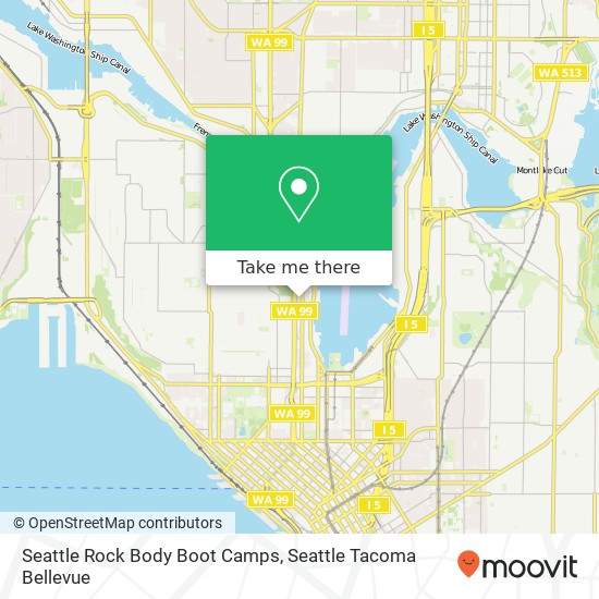 Mapa de Seattle Rock Body Boot Camps