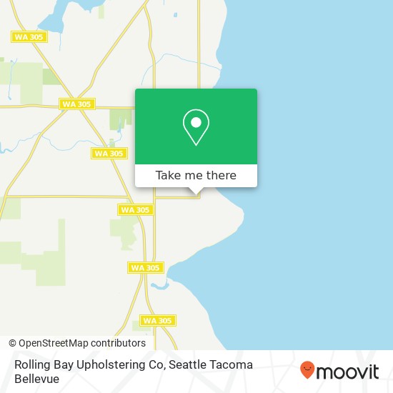 Mapa de Rolling Bay Upholstering Co