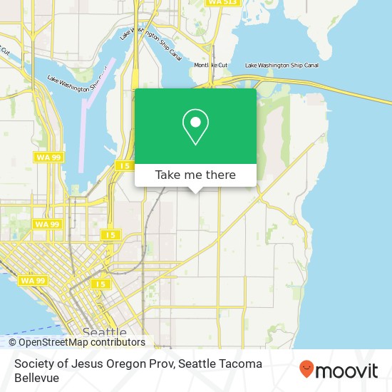 Mapa de Society of Jesus Oregon Prov