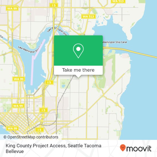 King County Project Access map