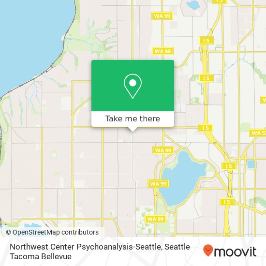 Mapa de Northwest Center Psychoanalysis-Seattle