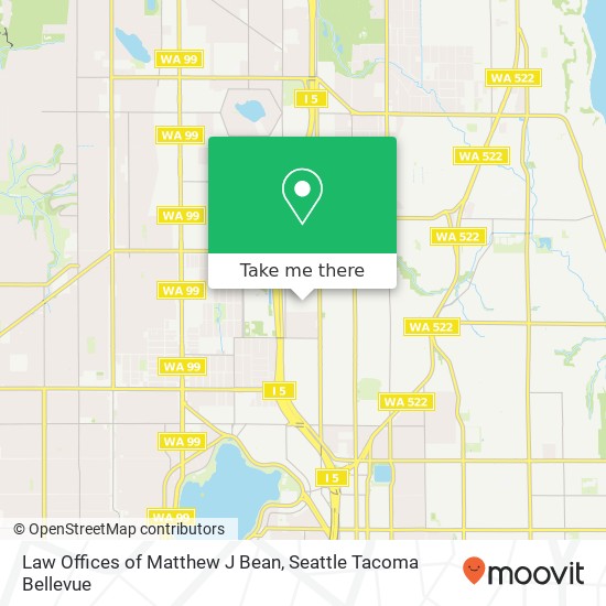 Mapa de Law Offices of Matthew J Bean