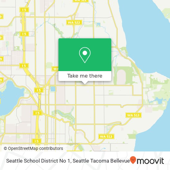 Seattle School District No 1 map