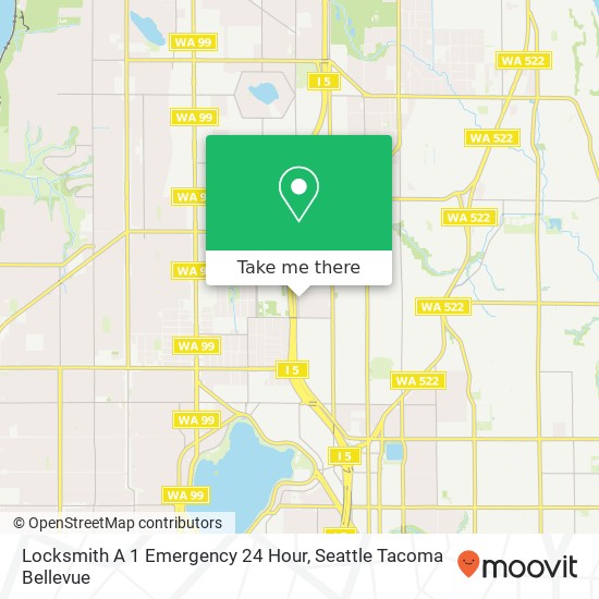 Locksmith A 1 Emergency 24 Hour map