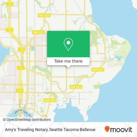 Mapa de Amy's Traveling Notary