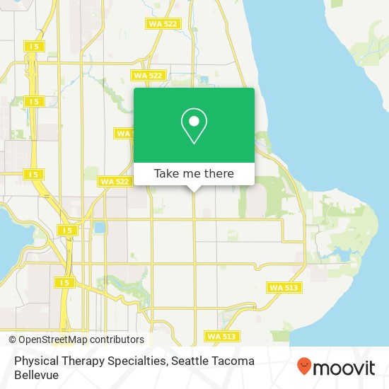 Physical Therapy Specialties map