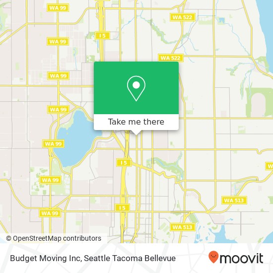 Mapa de Budget Moving Inc