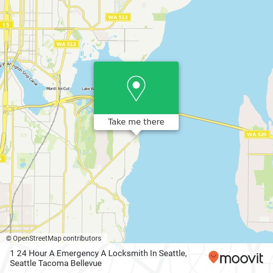 1 24 Hour A Emergency A Locksmith In Seattle map