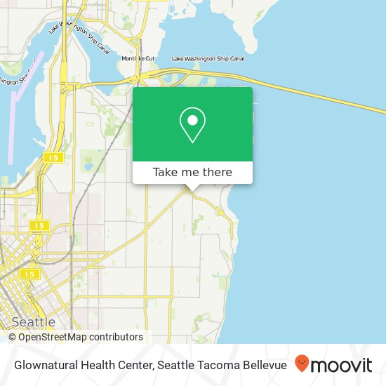 Mapa de Glownatural Health Center