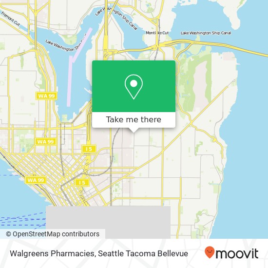 Mapa de Walgreens Pharmacies