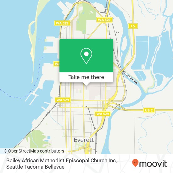 Mapa de Bailey African Methodist Episcopal Church Inc