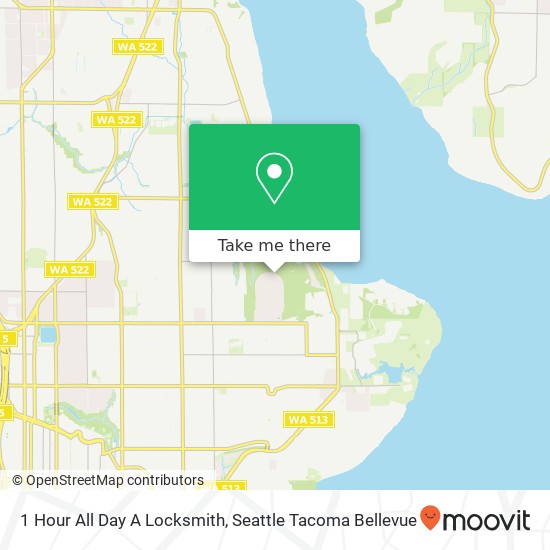 1 Hour All Day A Locksmith map