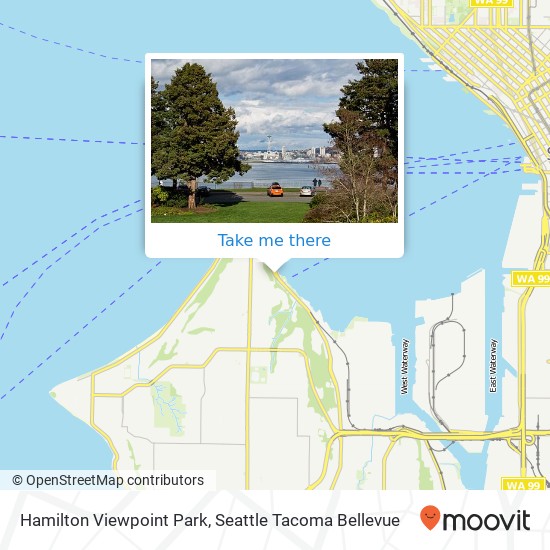 Mapa de Hamilton Viewpoint Park