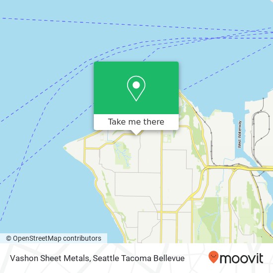 Vashon Sheet Metals map