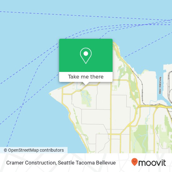 Cramer Construction map