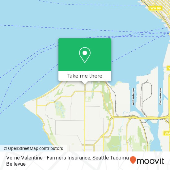 Mapa de Verne Valentine - Farmers Insurance