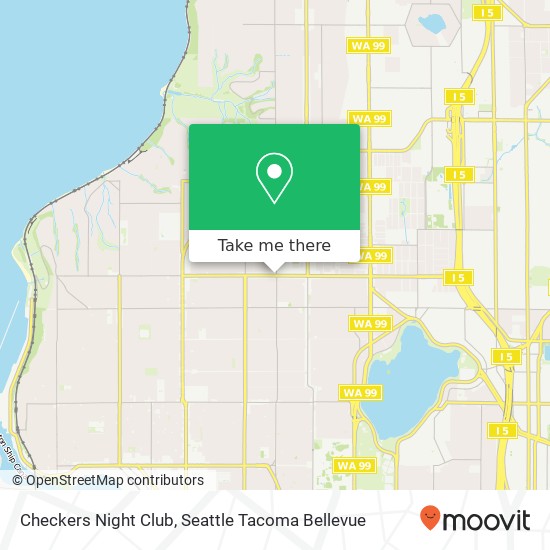 Mapa de Checkers Night Club