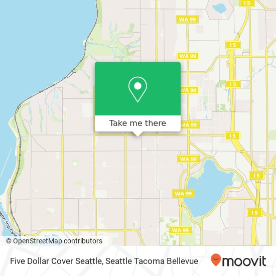 Mapa de Five Dollar Cover Seattle