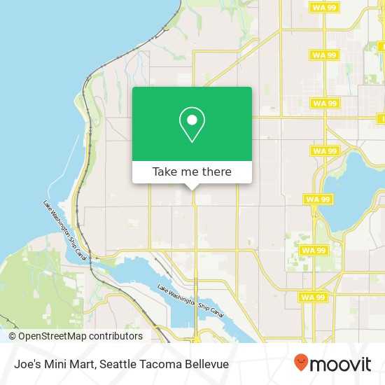 Mapa de Joe's Mini Mart