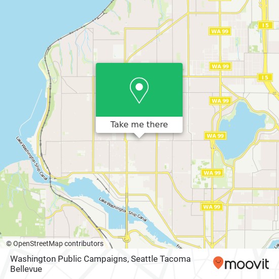 Washington Public Campaigns map