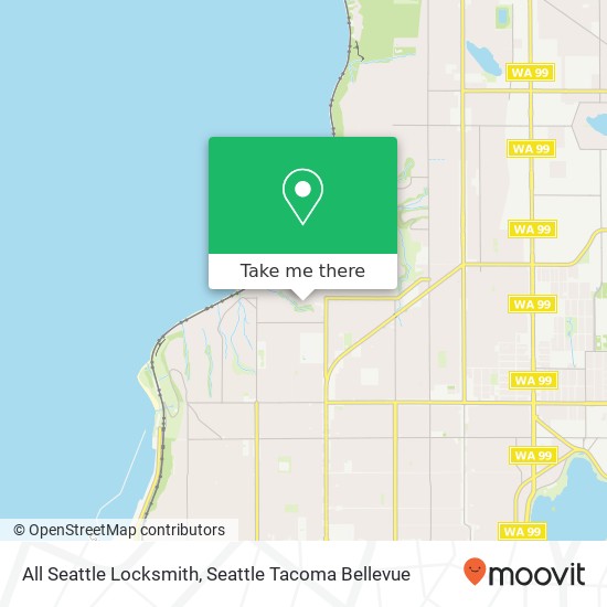 All Seattle Locksmith map