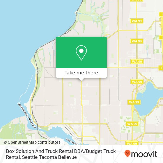 Box Solution And Truck Rental DBA / Budget Truck Rental map