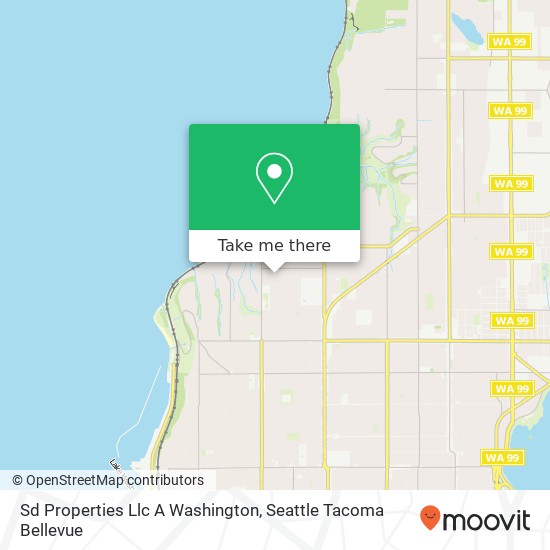 Sd Properties Llc A Washington map