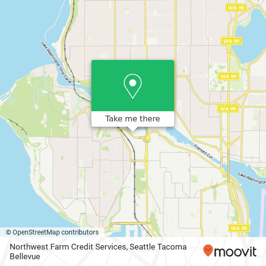 Mapa de Northwest Farm Credit Services