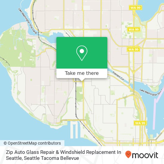 Zip Auto Glass Repair & Windshield Replacement In Seattle map