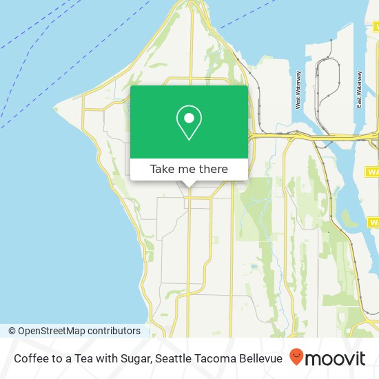 Coffee to a Tea with Sugar map