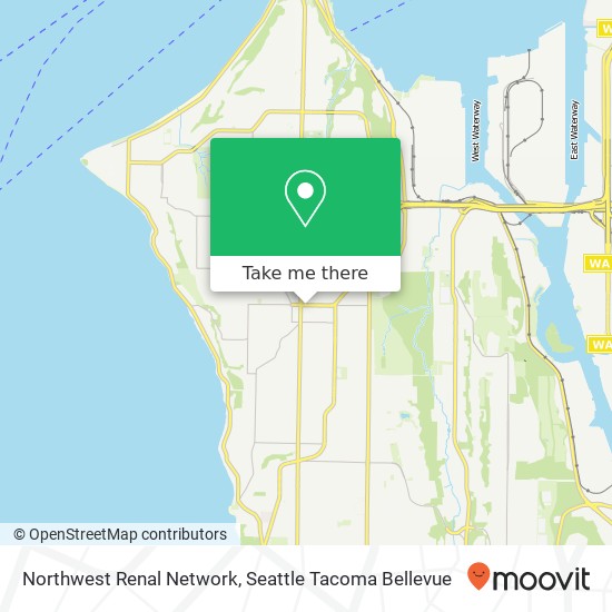 Mapa de Northwest Renal Network