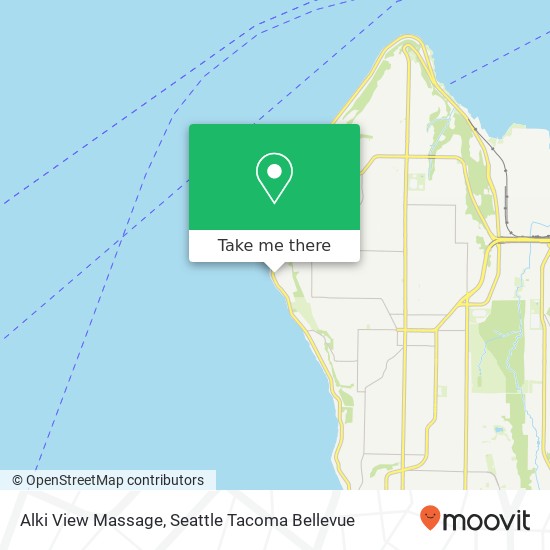 Alki View Massage map