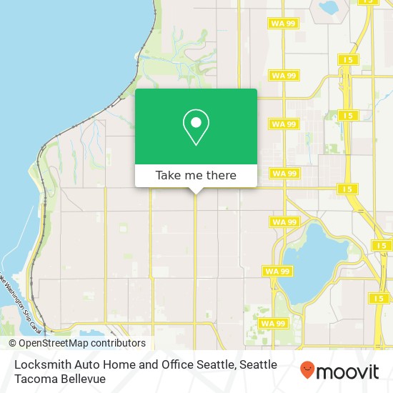 Mapa de Locksmith Auto Home and Office Seattle