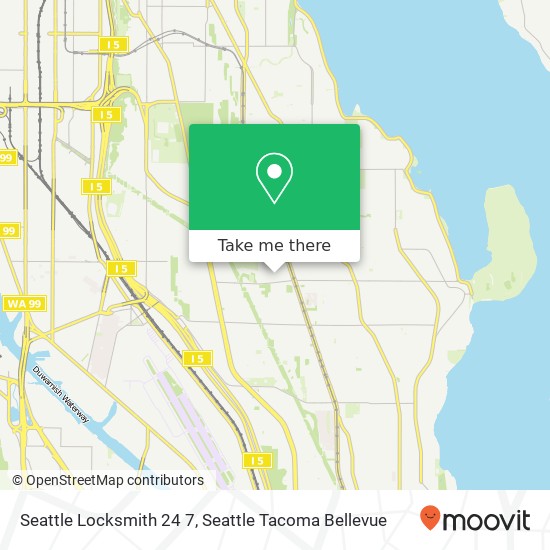 Mapa de Seattle Locksmith 24 7