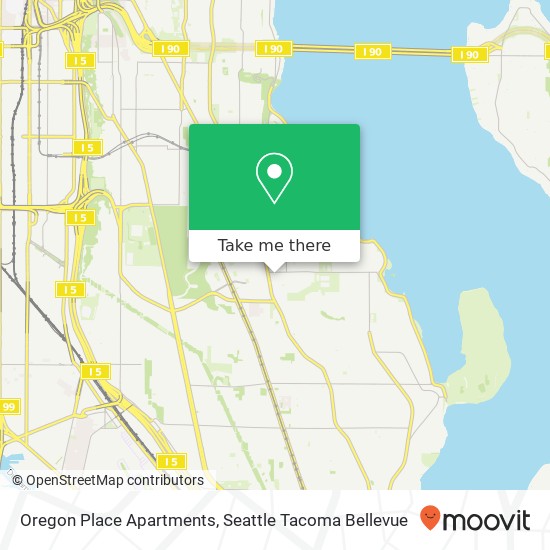 Mapa de Oregon Place Apartments