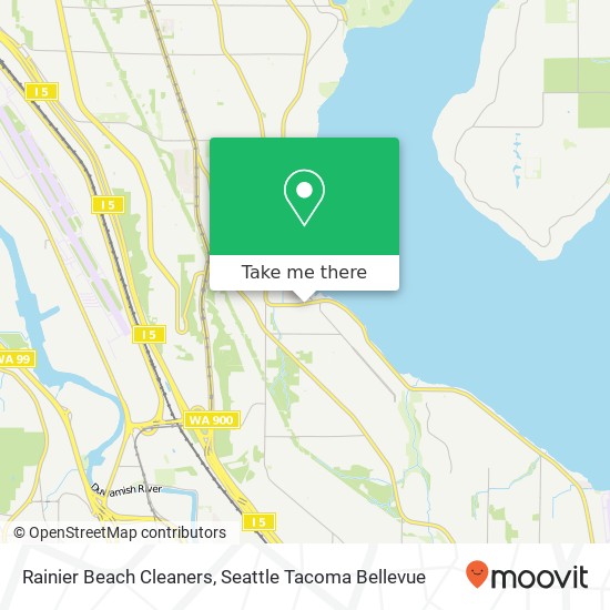 Rainier Beach Cleaners map
