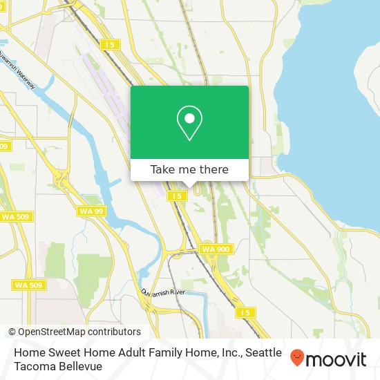 Home Sweet Home Adult Family Home, Inc. map