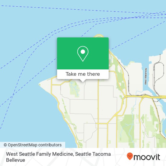 West Seattle Family Medicine map