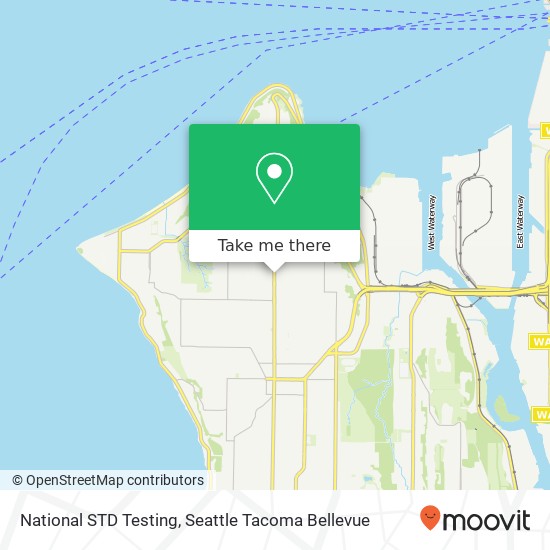 Mapa de National STD Testing