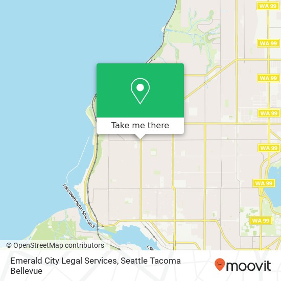 Mapa de Emerald City Legal Services