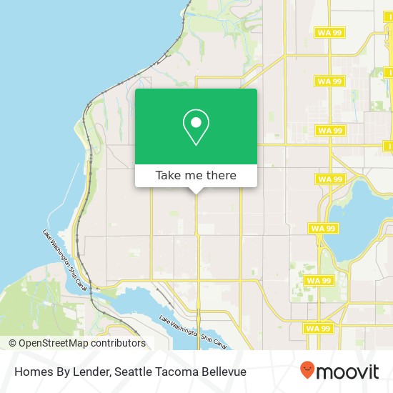 Homes By Lender map