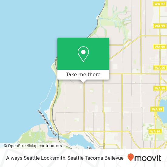 Mapa de Always Seattle Locksmith