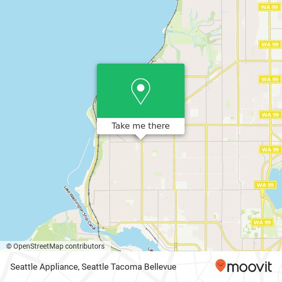 Seattle Appliance map