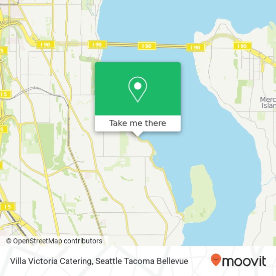 Villa Victoria Catering map