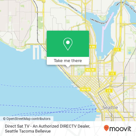 Direct Sat TV - An Authorized DIRECTV Dealer map