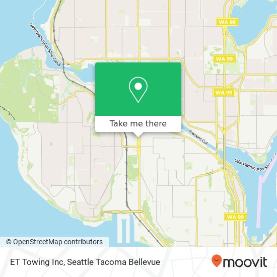 ET Towing Inc map